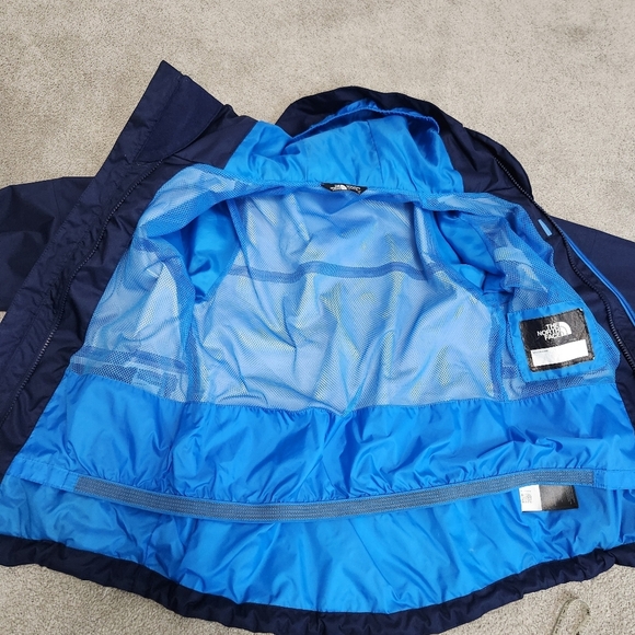 The North Face Kids' Hardshell Blue Rain Ski Jacket Size 7-8 - Picture 13 of 14